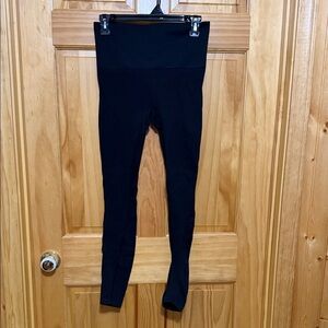 BLANQI Women's Black Maternity Leggings with Design, Size Small.